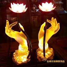 A Former World Bergamot Lotus Flower Lotus Lamp Glass Lamp Lights For Lamp Led Lights Upscale Buddha Lotus Lamp Glass Lamp Lamp
