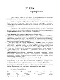 Cu poezii ale lui ion pillat cristina marinescu. Ion Barbu Poezii
