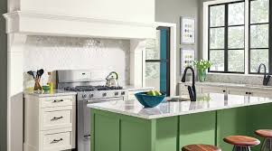 Alabaster on kitchen cabinets and trim. Kitchen Paint Color Ideas Inspiration Gallery Sherwin Williams