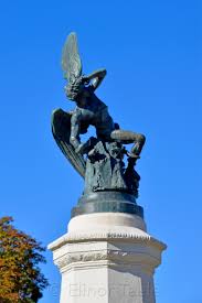 Petitions to display the piece on public grounds have resulted in arguments concerning the separation of church and state. Fuente Del Angel Caido Fountain Of The Fallen Angel Madrid