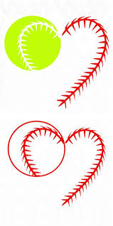 Baseball Laces Softball Silhouette Heart Laces Laces Svg Baseball Svg Vinyl Crafts Softball Silhouette Crafts