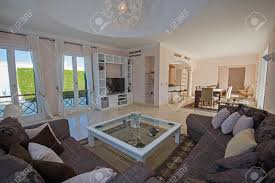 living room lounge in luxury villa show