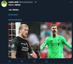 An element of a culture or system of reaction meme type format may also be removed at mods discretion. Adrian Karius Meme Ledekan Buat Kiper Liverpool