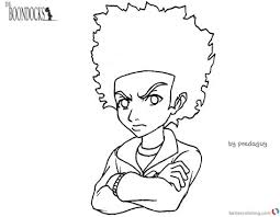 Awesome coloring book for kids and adults! Boondocks Riley Coloring Pages Shefalitayal