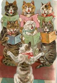 Vintage Tuck Children S Book Illustration Cat Choir Etsy Children S Book Illustration Cats Illustration Cat Art