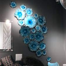 Online Shop 2018 New Design Art Wall Hanging Letus Flower Plates From China 100 Hand Blown Murano Glass Pla Blown Glass Wall Art Plate Wall Art Glass Wall Art