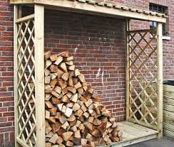 Kaminholzregal 208 X 80 X 204 Cm Kesseldruckimpragniert Kaminholzregal Brennholzregal Brennholz Schuppen
