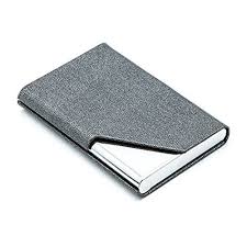 Business Name Card Holder Luxury Pu Leather Stainless Steel Multi Card Case Business Name C Name Card Holder Leather Card Holder Wallet