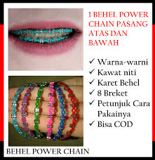 Anda pun bisa bisa tampil lebih maksimal. Behel Lepas Pasang Power Chain 1pcs Warna Random Behel Behel Gigi Behel Thailand Behel Karet Behel Lepas Pasang 1 Set Atas Bawah Tasik11 Lazada Indonesia