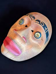 NORTHWEST COAST FIRST Nations native Art carving: EAGLE Gino Seward, signed  $108.27