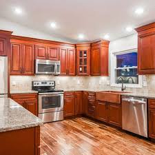 Charleston Cherry Kitchen Cabinets Rta Cherry Cabinets From Lily Ann Cabinets Cherry Cabinets Kitchen Wood Kitchen Cabinets Cherry Wood Kitchens