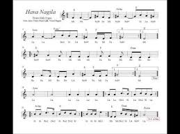 Hava Nagila Mi Nota Akor Eslik 2 2020 Muzik Notalari Flut Muzik