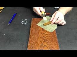 11 How To Do A Burn In Repair For Wood Damages By Mohawk Finishing Products Mpg Youtube Wood Repair Furniture Repair Household Hacks