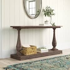 Static load capacity of the top. Farmhouse Rustic Console Tables Birch Lane