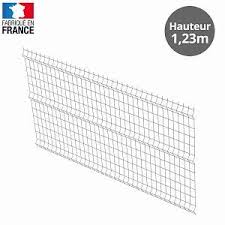 panneau grillage pour cloture haut 1m23 x larg 2m gris grillage de cloture panneau grillage panneau
