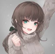 The hairstyles, outfits, accessories, even sometimes the weapons and superpowers are often heavily popular among the fans. Anime Girl Brown Hair Grey Eyes Anime Girl