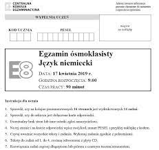 Po rozwiązaniu egzaminu ósmoklasisty od razu obliczany jest wynik (ilość zdobytych punktów i ich procentowy. Egzamin Osmoklasisty 2019 Jezyk Angielski Odpowiedzi Arkusze Cke Test 8 Klasisty Z J Angielskiego 17 04 2019 Klucz Odpowiedzi Arkusze Dziennik Baltycki