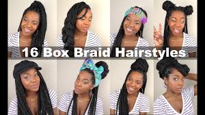 With some simple braiding techniques and hair pins, it is amazing what you can achieve when styling hair. 16 Box Braid Hairstyles Quick Easy Natural Hair Youtube