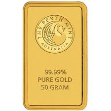 These come from our suppliers and mints from the uk & across the world. 50 Gram Perth Mint Gold Bar New W Assay L Jm Bullion