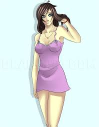 All names are written with the same font, the rounded letter of pypus and the girls names are classified by the initial letter of the. How To Draw A Female Body Step By Step Drawing Guide By Ghostiy Dragoart Com