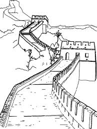 Worldwonders Great Wall China Coloring Pages Batch Coloring Great Wall Of China Coloring Pages China