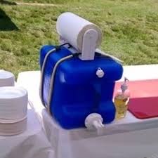 Use An Empty Laundry Detergent Dispenser As A Hand Washing Station Camping Diy Projects Diy Camping Hand Washing Station