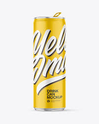 Download Matte Aluminum Drink Can Mockup In Can Mockups On Yellow Images Object Mockups PSD Mockup Templates