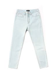 Boutique Apc High Standard Light Blue Bleached Out High Waist Slim Fit Jeans Size 27