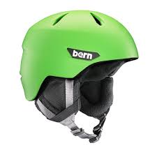 Bern Kids Weston Jr Ski Bike Snow Helmet Matte Neon Green