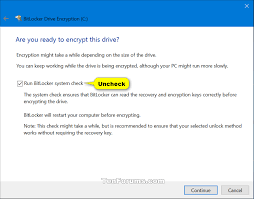 Here's how to check if your windows 10 pc's storage is encrypted and how to encrypt it if it isn't. Turn On Or Off Bitlocker For Operating System Drive In Windows 10 Tutorials