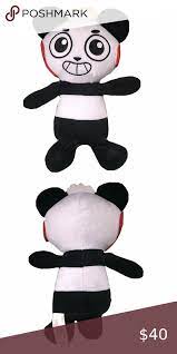 Rare Pocket Watch Ryan S World Combo Panda Plush Bear Stuffed Animal Plush Stuffed Animals Purple Squirrel