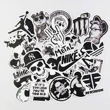 The best gifs are on giphy. Laptop Stickers Black And White 100pcs Sticker Variety Clear Vinyl Car Sticker Motorcycle Bicycle Luggage Decal Graffiti Patches Skateboard Cool Stickers For Laptop Series 8 Buy Online In Cayman Islands At Cayman Desertcart Com Productid