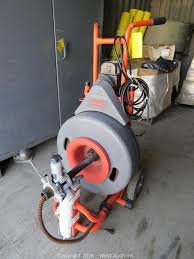 Save on plumbing with the home improvement experts at plumbersstock.com. West Auctions Auction Commercial Electrical And Plumbing Tools And Equipment Item Ridgid Kollman K 7500 Drain Cleaning Machine
