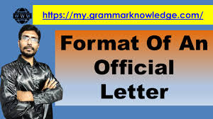Don't' forget to sign on it and write your mobile number. Format Of An Official Letter Format Of Formal Letter Learn English Grammar Conversation Exercises Practice How To Speak My Grammar Knowledge