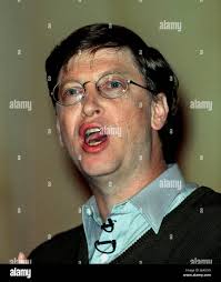 BILL GATES CHAIRMAN OF MICROSOFT 28 November 1996 Stock Photo