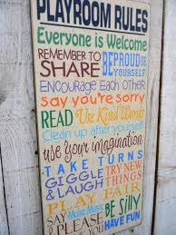 Pin By Laurie Gannon On The Make My Home Office Less Pitiful Board Playroom Rules Playroom Wall Signs