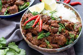 Beef rendang recipe the nasty. Slow Cooked Thai Beef Curry Recipe