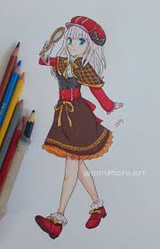 Chika Fujiwara Sherlock Kaguya Sama Drawings Zelda Characters Character