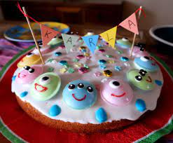monster geburtstagskuchen mit brause ufos kinderparty rezepte kindergeburtstag kuchen kindergeburtstag
