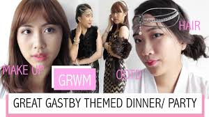 Wear this for women with heart, square and oval face shape. Grwm To Great Gatsby Themed Dinner Party Hair Make Up And Ootd Youtube