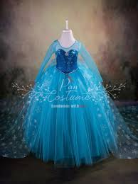 Elsa Costume Elsa Birthday Dress Party Gown Ice Blue Tutu Dress Frozen Elsa Dress Birthday Dresses Elsa Costume
