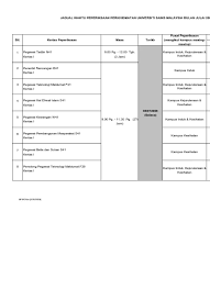 Download senarai tugas pembantu tadbir perkeranian. Jadual Waktu Peperiksaan Perkhidmatan Universiti Sains Malaysia Bulan Julai Penerbit Rancangan B Kampus Induk