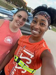 Early morning run in August weather