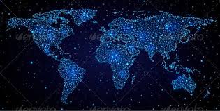 World Map In Night Sky World Map Wallpaper Abstract Textured Background