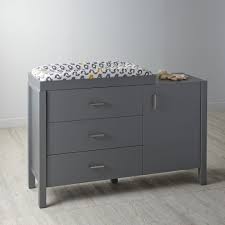 Kids Uptown Grey Wide Dresser Baby Changing Tables Changing Table Dresser Changing Dresser
