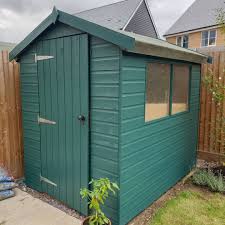 Finally Managed To Agree On A Colour For Our Shed Shed Garden Newpainted Productivesunday Garde Cuprinol Garden Shades Garden Front Of House Shed