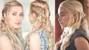 Maak met de bovenste plukken een staartje en draai er een elastiekje in. Daenerys Hair Tutorial Khaleesi Braid Hairstyle From Game Of Thrones Kapsels Haar Make Up