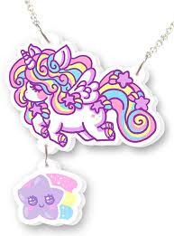 Pin By Mama B On Shinies Kawaii Accessories Kawaii Jewelry Unicorn Necklace