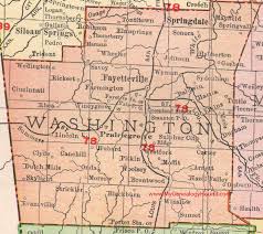 Washington County Arkansas 1909 Map Washington County Arkansas County Map