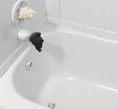 The former owners of our home painted our 10+ yr old jacuzzi jet tub by hand with a brush. Bathtub Refinishing Services Lf Jersey City Tub Reglazing